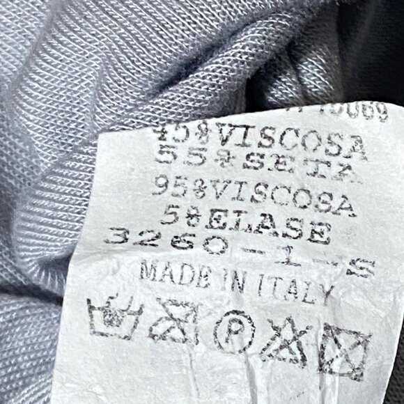 Meo Meli Made in Italy Tunic Top Paisley print Gray Dolman 3/4 Sleeve Size M - Picture 8 of 8